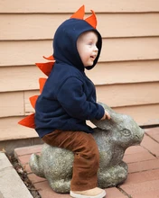 3D Dinosaur Hoodies Kids Boys Girls Sweatshirt Spring Autumn 1-6Y Long Sleeve Children Hooded Outwear Jacket free shipping