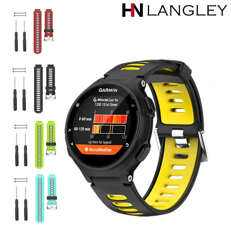 

Colorful Silicone Watch Band for Garmin Forerunner 220/230/235/620/630/735XT Replacement Solft Silicone Strap With Tool