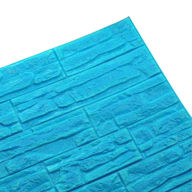 1 шт водостойкие настенные наклейки 3D для детской комнаты домашний Декор Гостиная для ТВ фоновое покрытие стен DIY самоклеющиеся - Цвет: blue 60x30cm