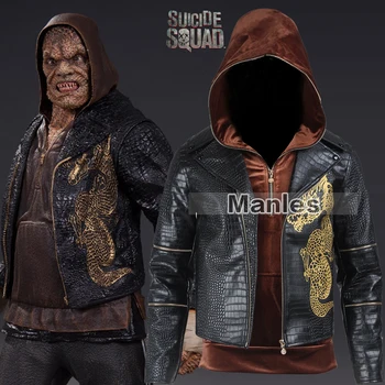 

DC Movie Killer Croc Costume Cosplay Adult Superhero Waylon Jones Jackets Men Halloween Cosplay Costume Exotia Apparel Tailored