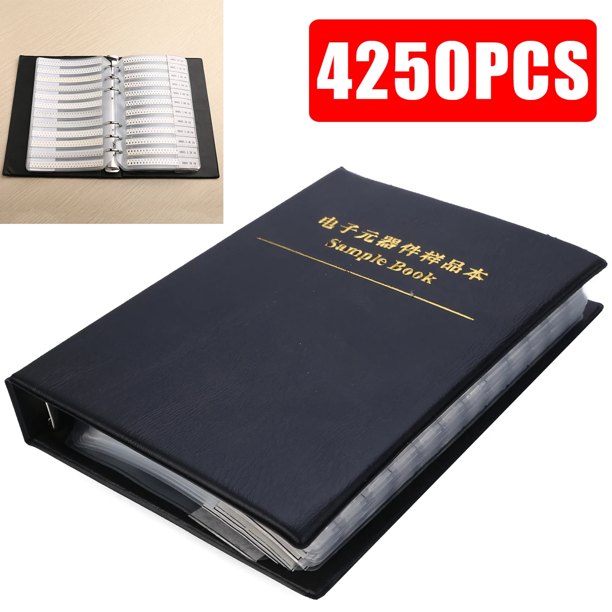 

0805 1% SMD Resistor Sample Book 170valuesx25pcs = 4250pcs Resistor Kit 0ohm-10M