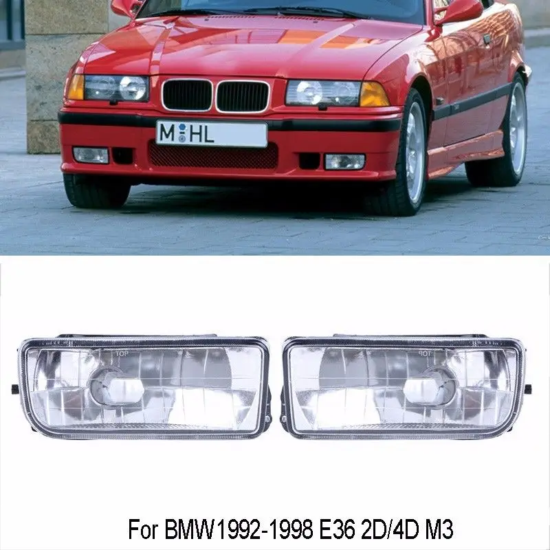 For BMW E36 M3 3-Series 1992-1998 2pcs//Set Car Front Fog Light Bumper Fog Lamp