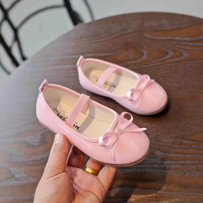 

Size 21-36 Baby Toddler Girl Soft Flat Shoes Spring Summer Solid Color Children Shoes Girls Slip-on Comfortable Shoes