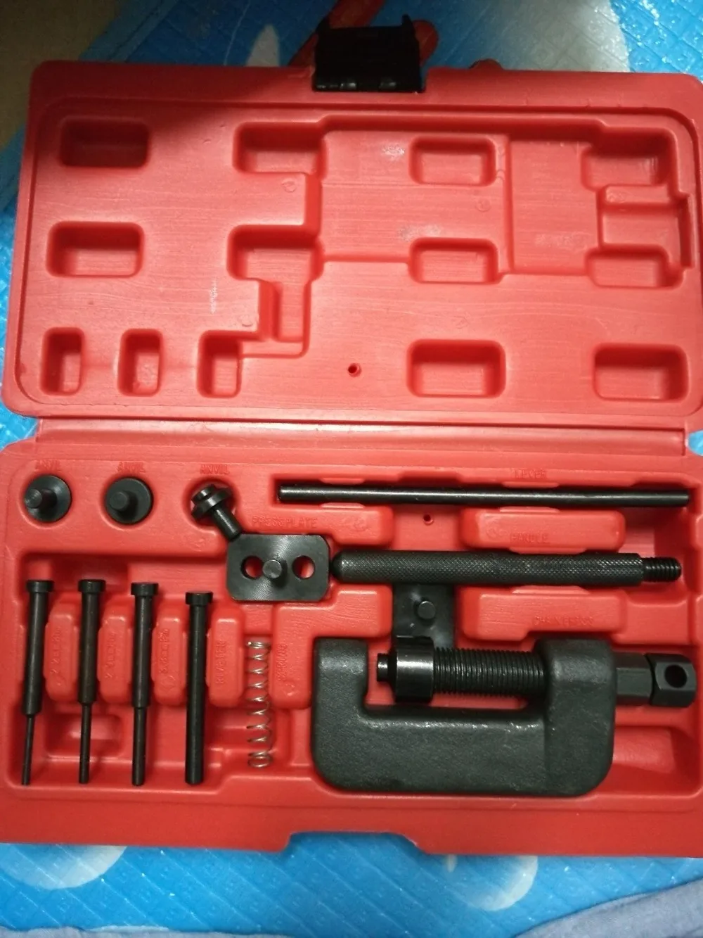 Motorcycle Chain Splitter Breaker Motorbike Riveting Tool Heavy Duty Link O-ring5