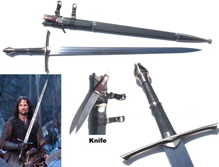 S0130 Властелин колец RANGER меч Арагорна страйдера W/ножны 52&quot|lord of|lord of thelord rings sword |