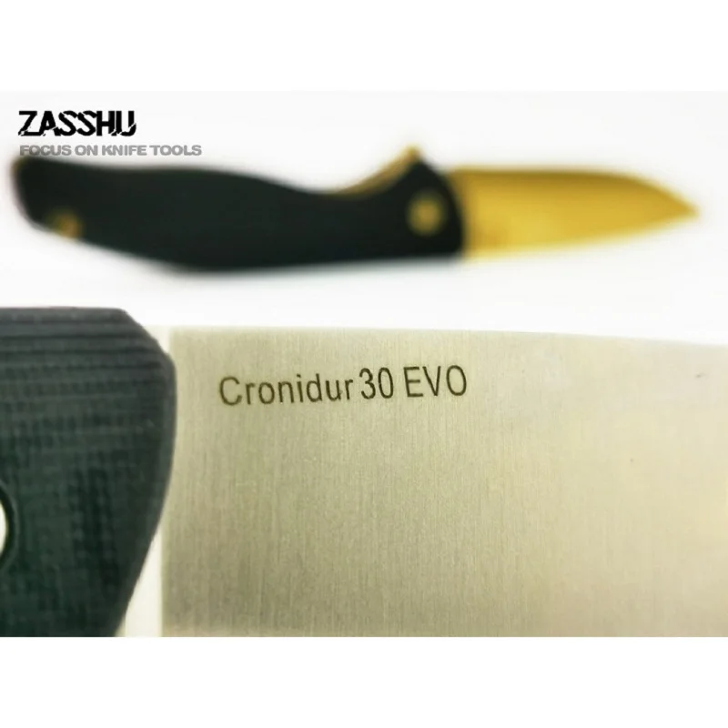 Zassuu 58 60HRC 440C G10 высокотвердое лезвие с деревянной ручкой Походный нож складной
