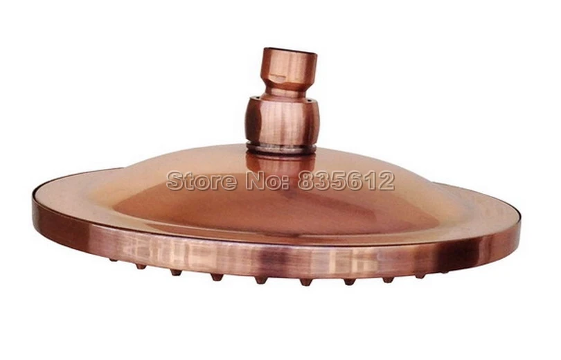

Antique Red Copper 8" inch Round Rainfall Shower Head Bathroom Rain Shower Heads Wsh002