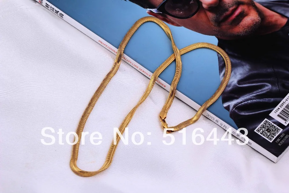 3PCS Top Jewelry Fashion 18K Gold GP Womens Mens Costume Snake Necklaces Wholesale Jewelry Lots XL0016 image_1