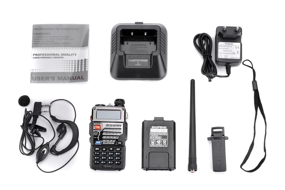 2 шт. BaoFeng UV-5RE портативная рация Двухдиапазонная двухсторонняя радио Pofung портативная радиоприемопередатчик UV-5R для охоты Walky Talky