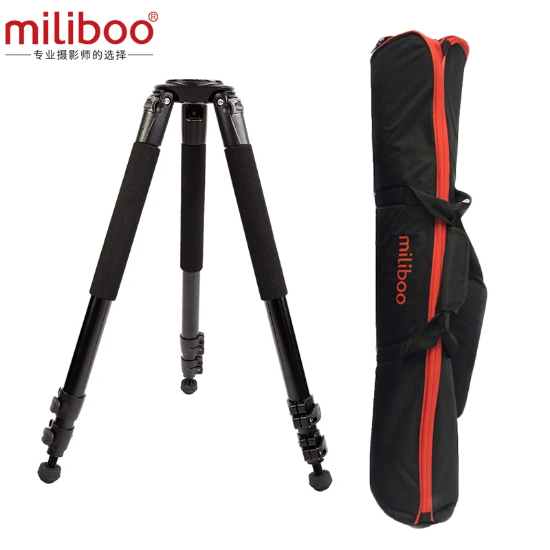 Miliboo MTT701A штатив без головки для профессиональной цифровой зеркальной камеры/цифровой видеокамеры нагрузка штатива 25 кг Макс - Цвет: Aluminum