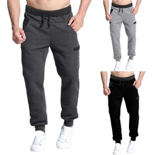 INCERUN, мужские шаровары, хип-хоп штаны для бега, тренировочные брюки, теплый флис, эластичный пояс, Свободный Повседневный Спортивный костюм, спортивные штаны, зима