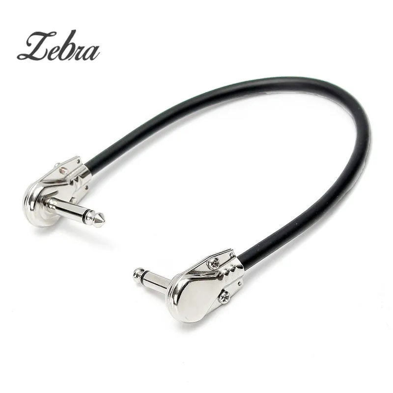 

6Pcs Guitar Audio Cable Low Noise Guitar Effect Pedal Board Patch Cable Cord With Right Angle Plug Guitar Parts & Accessories