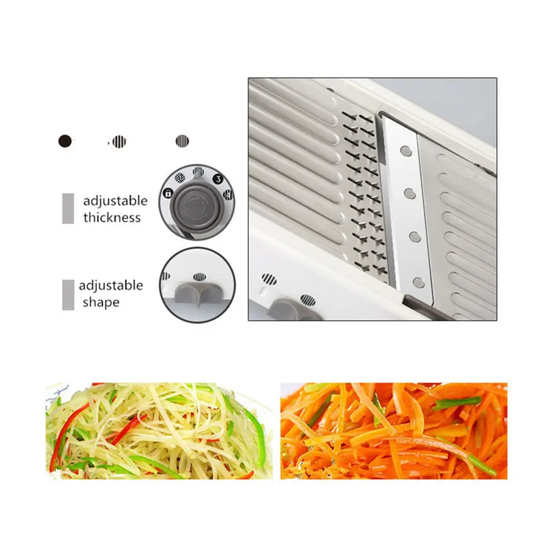  New Stainless Steel Multi-Purpose Vegetable Cut Silk Kitchen Slicer Potato Cut All-in-one Machine P - 32962719791