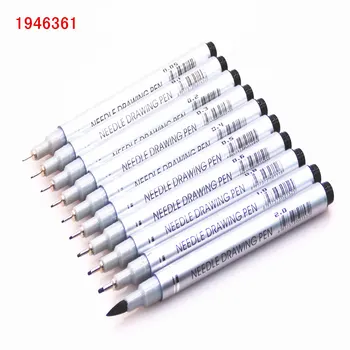 

10 Tip Sizes Micron Neelde Drawing Pen Waterproof Pigment Fine Line Sketch Markers Pen For Writing Hand-Paint anime Art Supplies