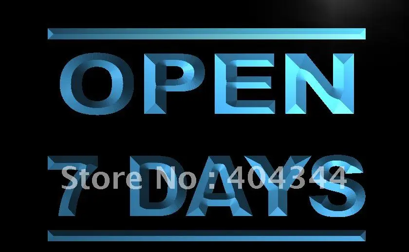 

LB608- Open 7 Days Display Lure Bar Pub Light Sign