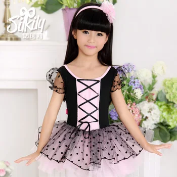 

Kelly Children's Cotton Dance Dress Girls Summer Dance Practice Gongfu Children's Ballet Skirt