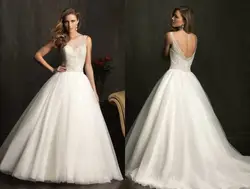 Нова chegada elegante манга-де-ла frisada corpos туле бола свадебные платья casamento vestido де casamento 2016 feitos zy4076