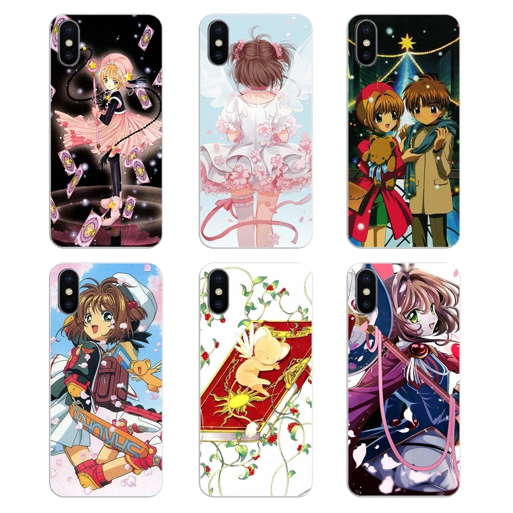 For Samsung Galaxy Note 8 9 S9 S10 A8 A9 Star Lite Plus A6S A9S Soft Silicone TPU Case Japan Cartoon Anime Cardcaptor Sakura Art |