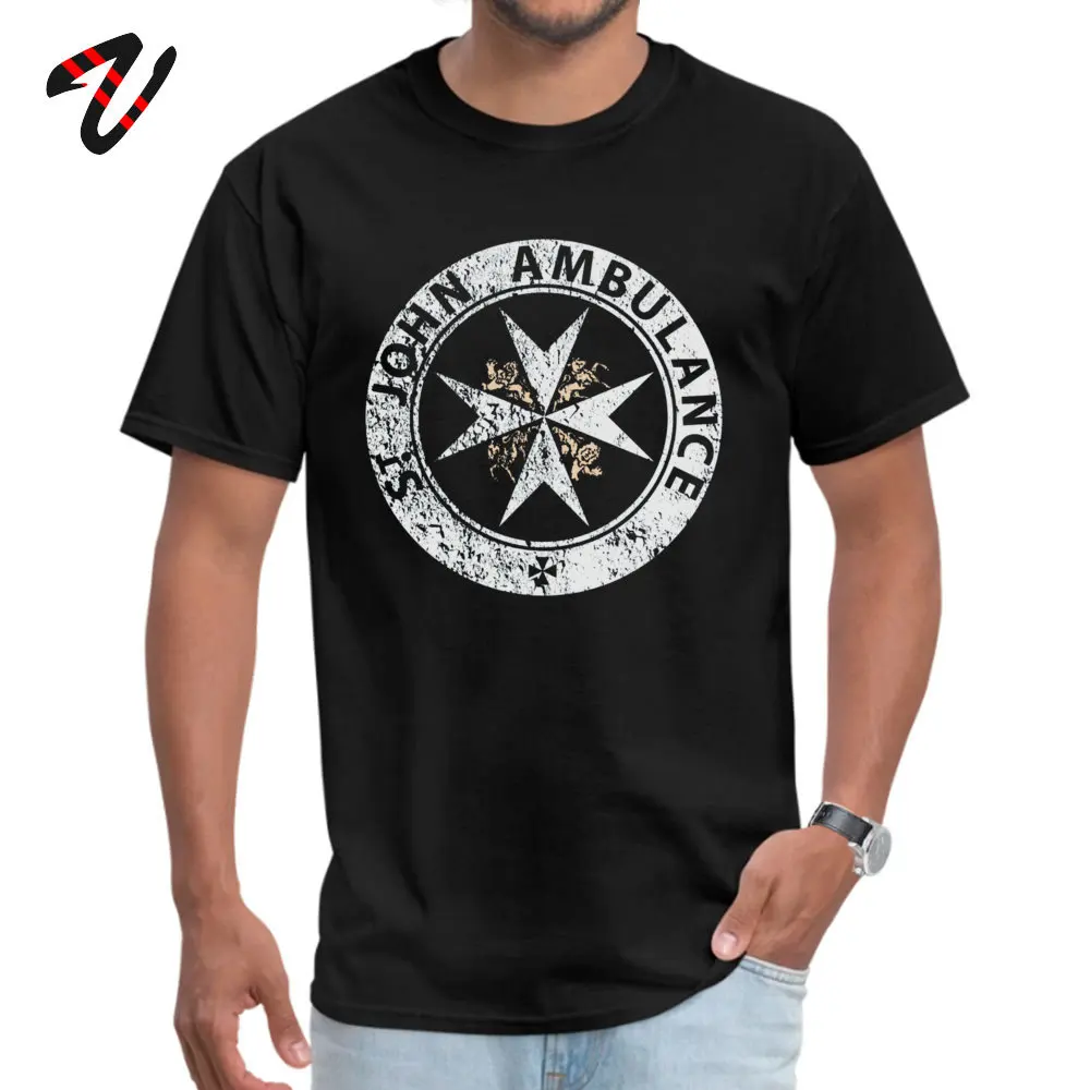 

St. John Ambulance distressed Casual Rap Sleeve T Shirt ostern Day O Neck All Nirvana Men Tshirt Casual Tshirts High Quality