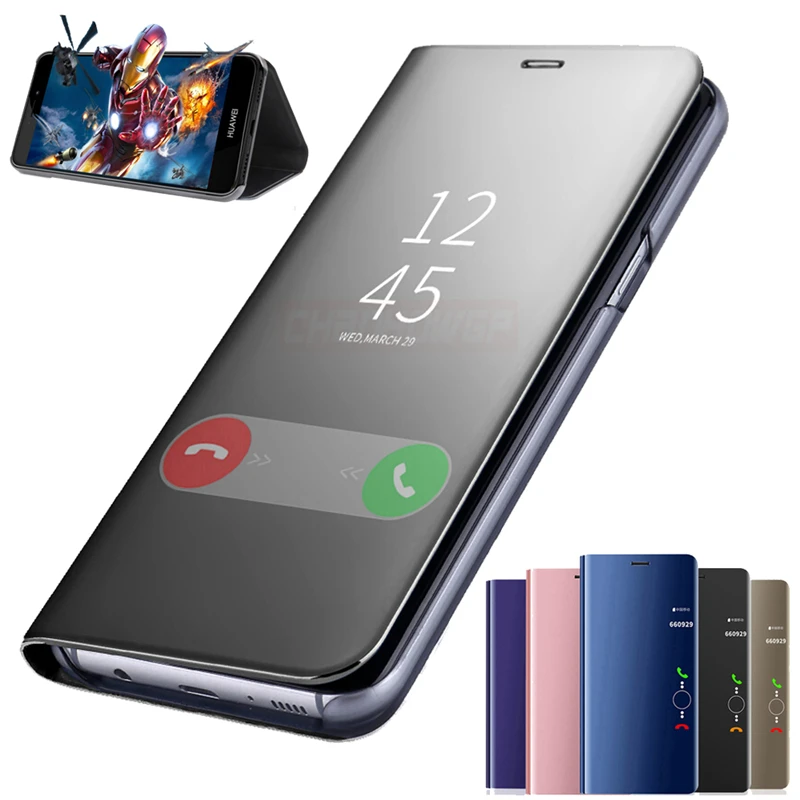 

Smart Mirror View Case For Samsung Galaxy J4 J6 J7 Plus J8 J2 Pro 2018 J4 J5 Prime C8 On5 On 7 2016 Stand Flip Leather Cover