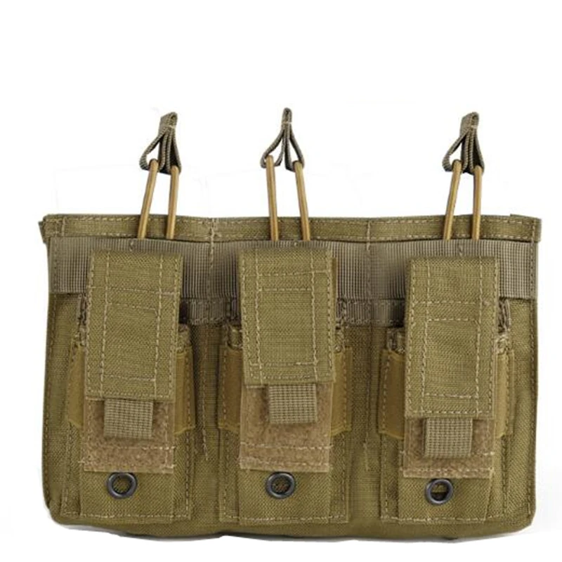 MOLLE тактический ПВХ пакет многофункциональный тройной пакет(черный пустынный MC зеленый