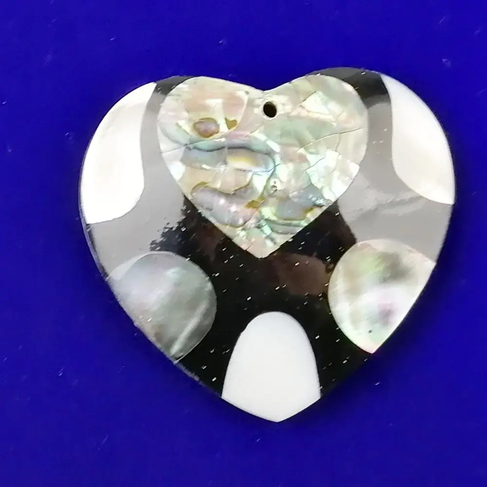 heart Вырезные ракушки разные формы бусина-подвеска Мода женские ювелирные украшения - Окраска металла: heart