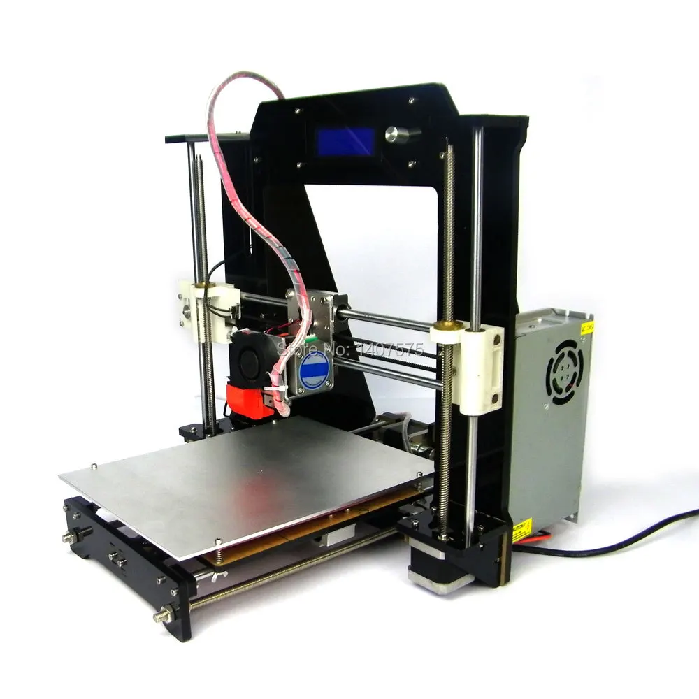 Black DIY KIT Reprap Prusa I3 High Accuracy 3D printer kit with LCD Screen