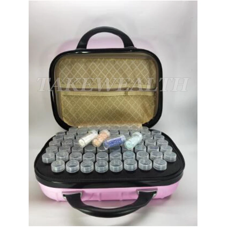 132 Bottles Diamond Painting Cross Stitch Accessories Tool Box Container Diamond Storage Full Square 5D Embroidery Mosaic