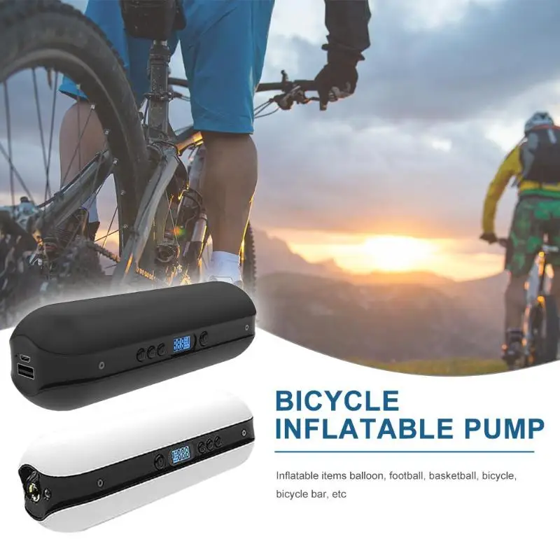 

Rechargeable Inflator 150PSI Portable Bicycle Electric Car Tire Bike Pump Tire Pump MTB Road Bike Car Air Inflator