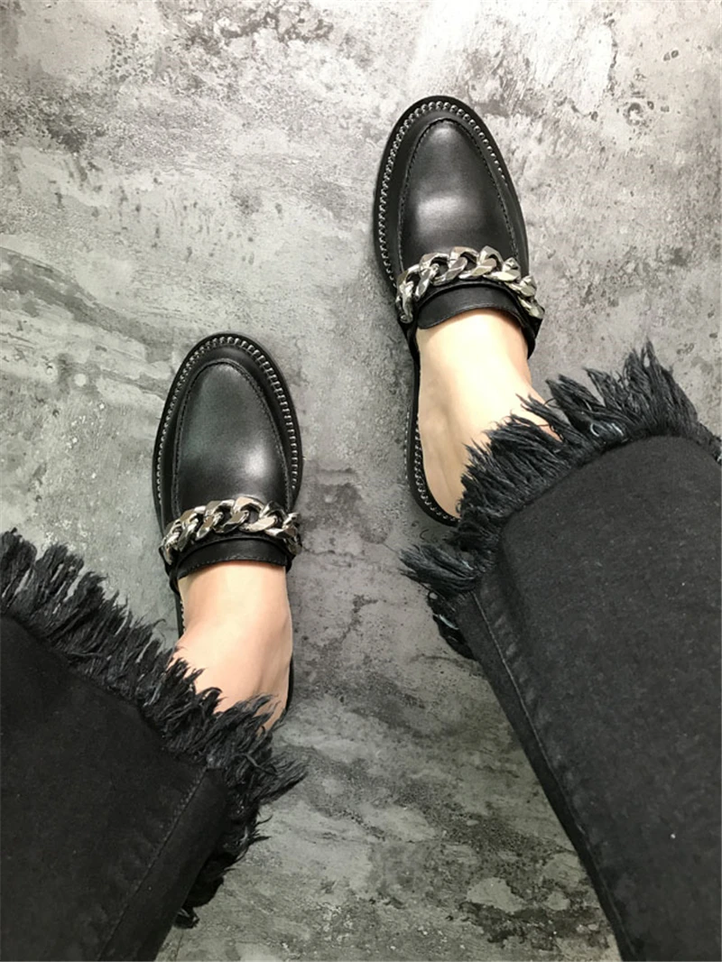 Sandalen Kette Leder Echtes Wohnungen Frau Show Sommer Zapatos 40 Casual Hausschuhe Metallic As Strand Damen Schuhe Frauen as Gladiator Decor Show 8dwdxC
