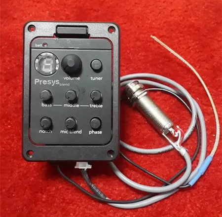 

Free Shipping New FISHMAN presys blend 301 Dual Mode Guitar Preamp EQ Tuner Piezo Pickup Equalizer System With Mic