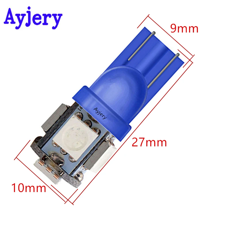 AYJERY 100X грузовик 24 В T10 5050 5 SMD 194 168 W5W светодиодный ная лампочка габаритный фонарь