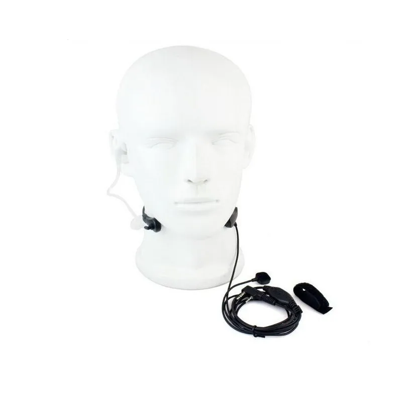 2 Pin PPT baofeng Headset Throat Microphone For uv 5r baofeng uv 5r BF 888S Kenwood Accessories Radio Walkie Talkie Throat Mic