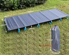 New Style Ultralight Folding Portable Outdoor Camping Bed Easy Install Movable Big Load Beach Hike Travel Siesta Mat Lounger
