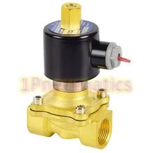 2W200-20-K 3/4 ''Порты нормально открытый воды латунный Соленоидный клапан DC12V