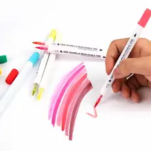 14 шт. 28 Цвета градиент воды Цвет Книги по искусству Маркер Комплект водорастворимым двойной Цвет Кисточки маркер для Дизайн Manga комиксов