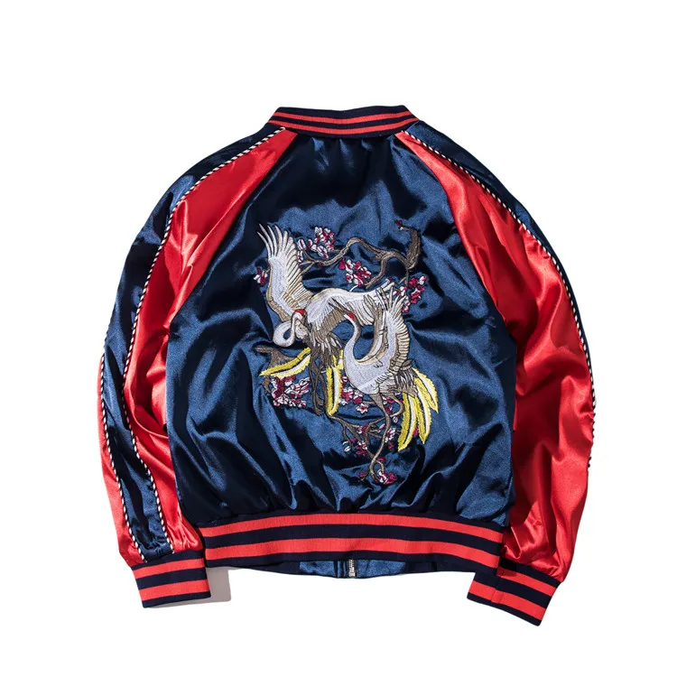 2018 Autumn Winter Harajuku Embroidery Bomber Jacket Men patchwork Jacket Streetwear Hip Hop Baseball Jacket Windbreaker Jacket