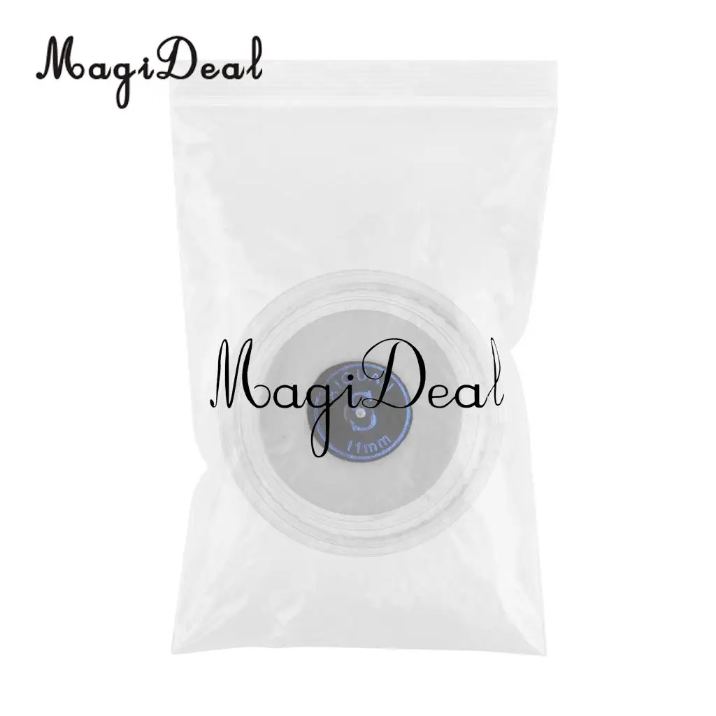 MagiDeal High Quality 11mm Soft Pigskin Leather Billiard Pool Cue Tips Black Table Game Professional Snooker Billiard Accessory