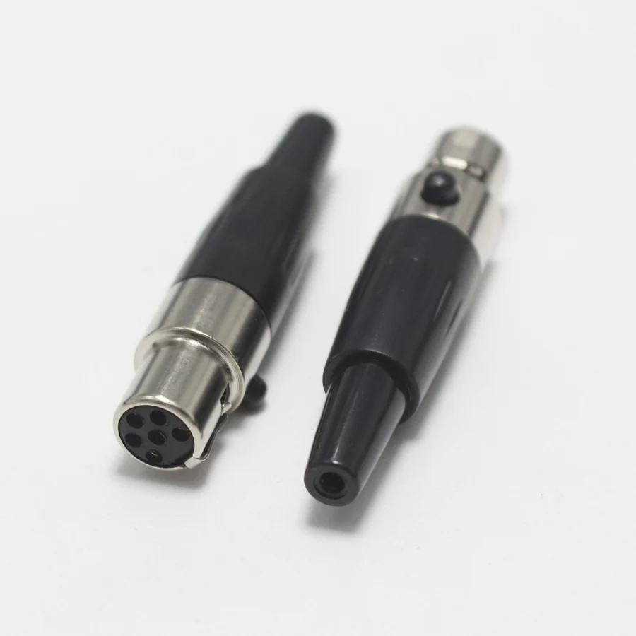 1 шт. мини XLR гнездо с хвостом 6 Pin маленький P Аудио Микрофон Разъем сварной