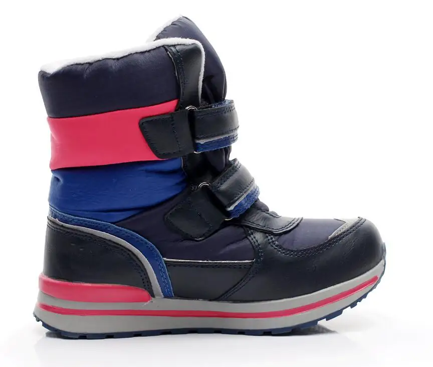 30~-35 градусов зимняя детская обувь модная с толстой шерстью водонепроницаемые Нескользящие зимние сапоги для мальчиков и девочек, размер 31-40