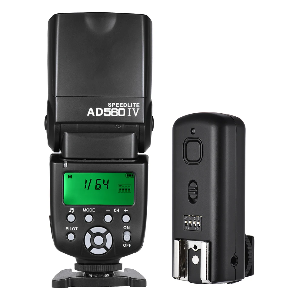 Andoer AD560 IV 2,4G беспроводной универсальный накамерный Slave Speedlite вспышка светильник GN50 w/вспышка триггер для Canon Nikon sony A7 DSLR