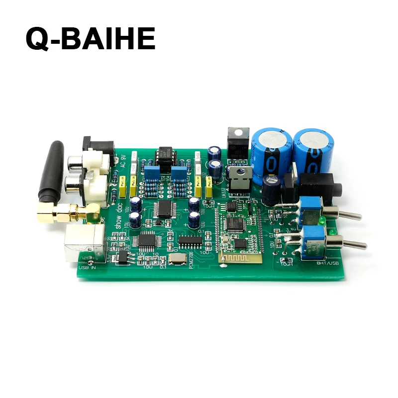 

HIFI Lossless USB Interface DAC Decoder Board with Bluetooth Receiver Support Android OTG Support 16-24Bit 1-48K WM8740+PCM2706