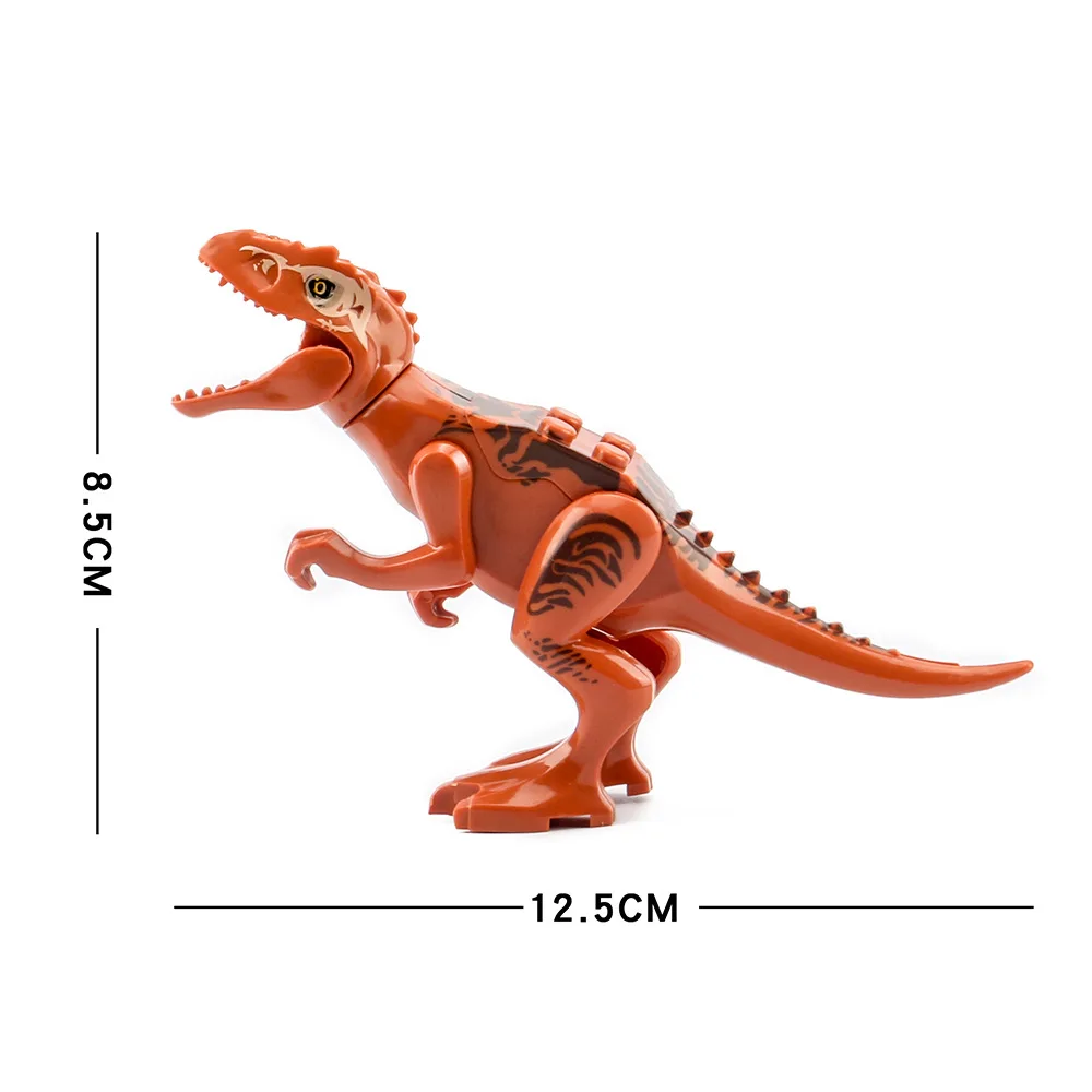 Jurassic Dinosaur Set Building Block Toy Figure Indoraptor Velociraptor Triceratop Indomirus T-rex World Compatible Legoings
