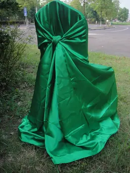 

Green satin chair bag/self-tie satin chair cover for wedding,party,hotel...