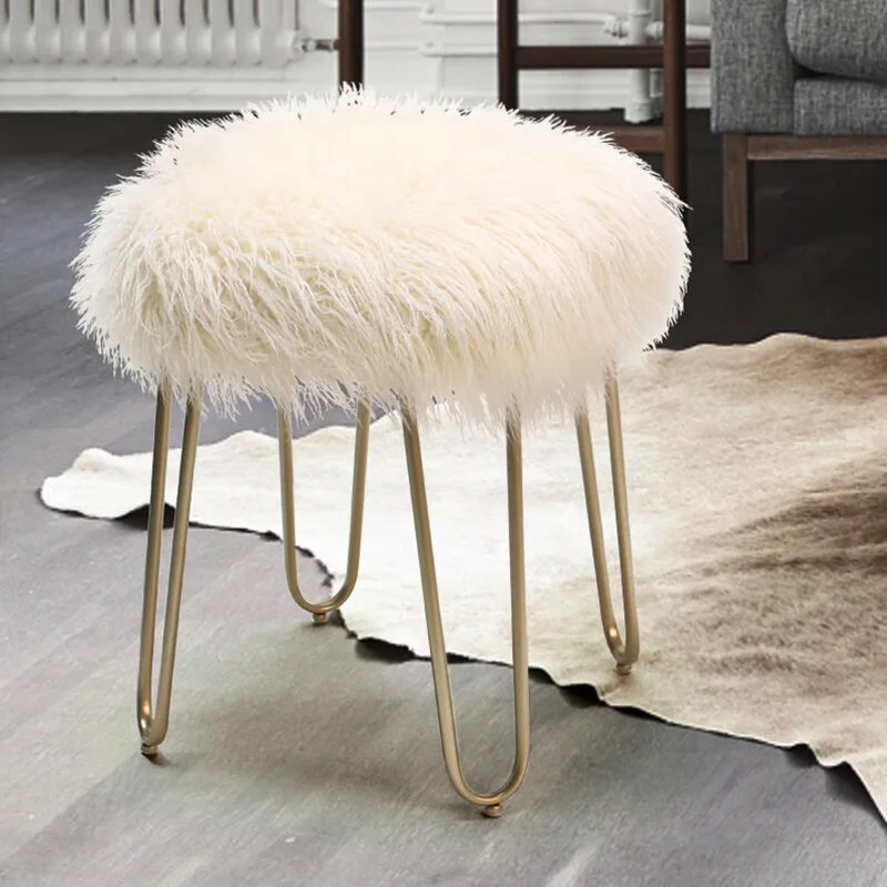 

15%North European fashion dressing stool chair living room change shoe bench light luxury bedroom dressing table makeup stool