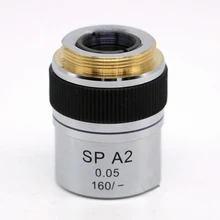 2X Биологический микроскоп полу плоского поля объектива