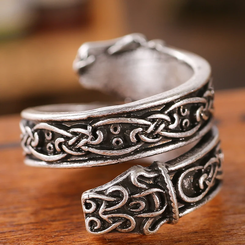 Jormungand Ring Viking Norse Ornament Ring Men Anel Drop Jewelry 20pcs -  Rings - AliExpress