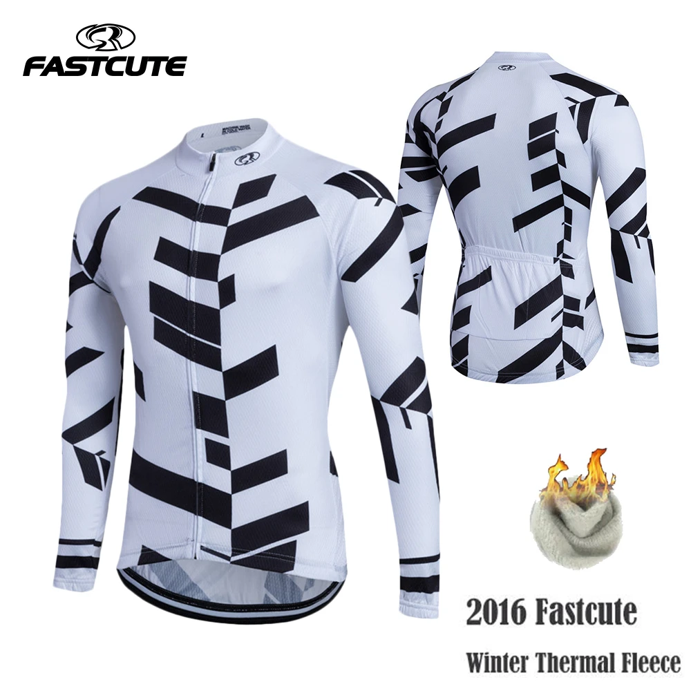 

Fastcute 2016 Cycling Jersey Winter Long Bike Bicycle Thermal Fleece Ropa Roupa De Ciclismo Invierno Hombre Mtb Clothing #QA-05