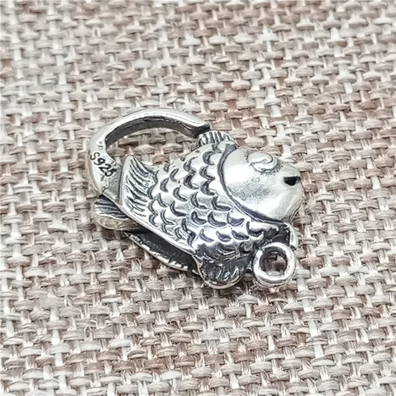 

925 Sterling Silver Fish Lobster Claw Clasp for Bracelet Necklace