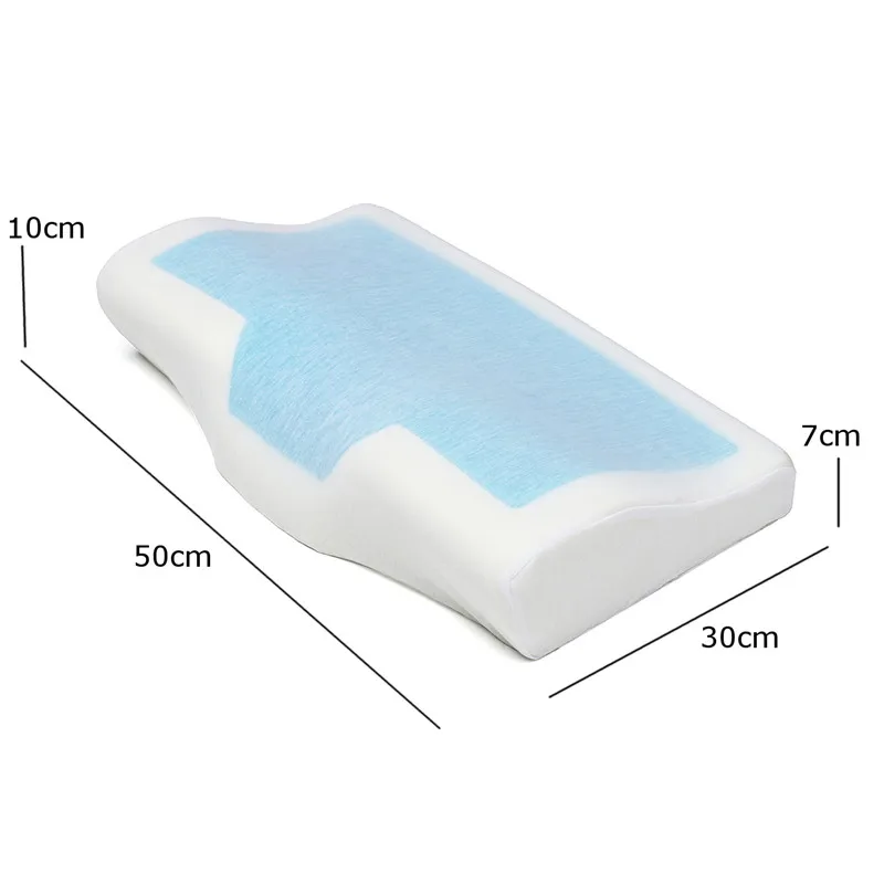 1 шт., гелевая Подушка с эффектом памяти, летняя, ледяная, против храпа, Ортопедическая подушка для сна, подушка+ наволочка для дома, постельные принадлежности